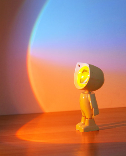 Mini Robot Sunset Projector Light