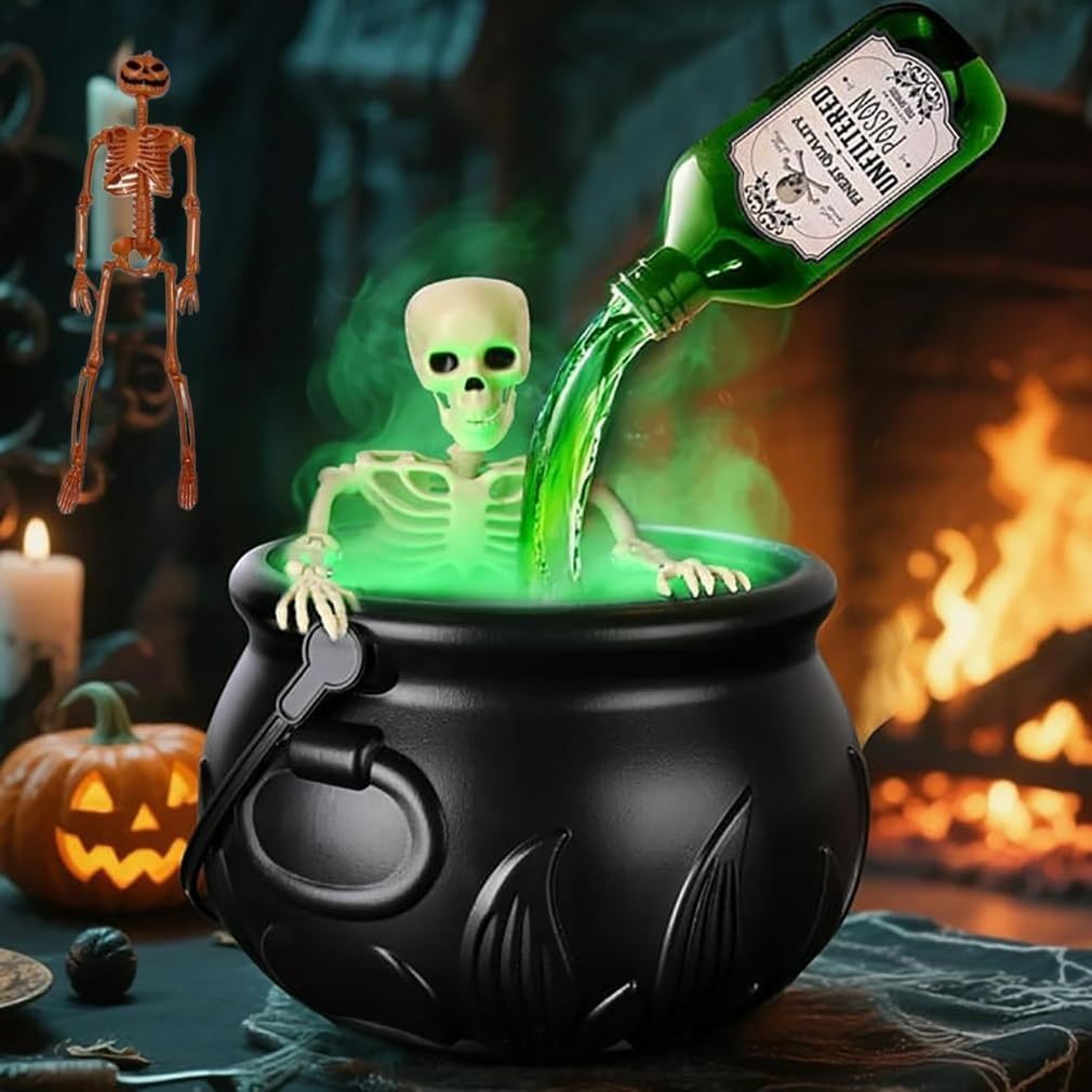 Skeleton Bucket Halloween Decorations
