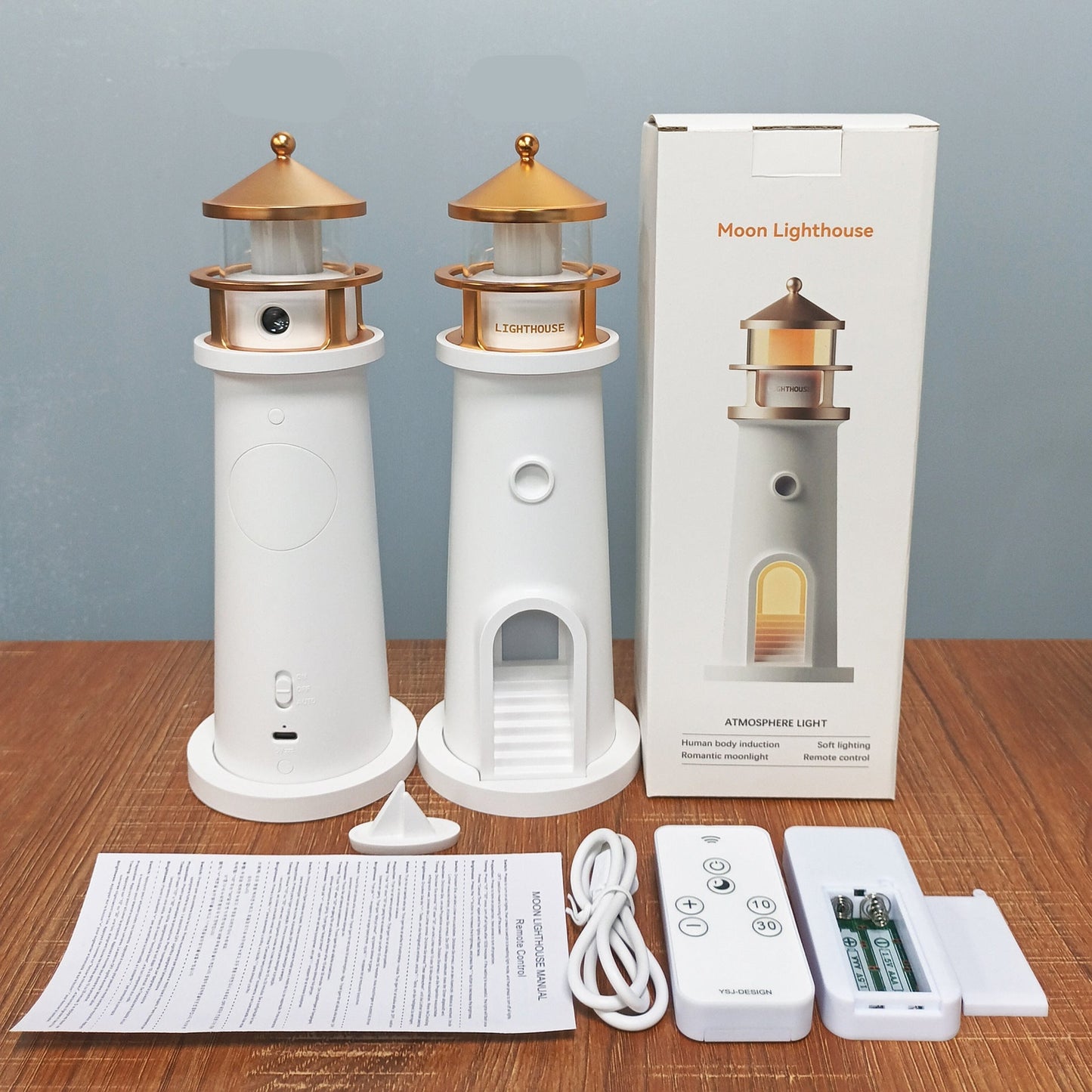 Moon Projection Lamp Lighthouse