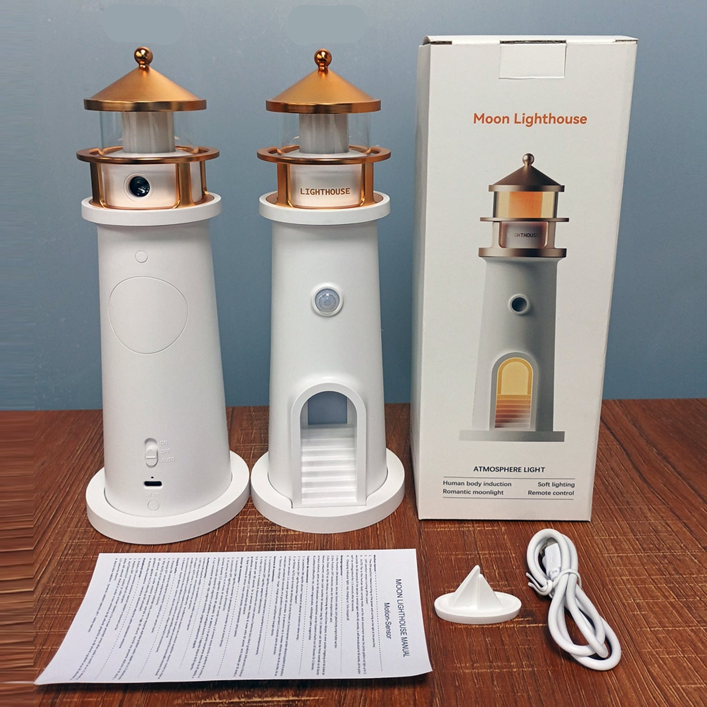 Moon Projection Lamp Lighthouse