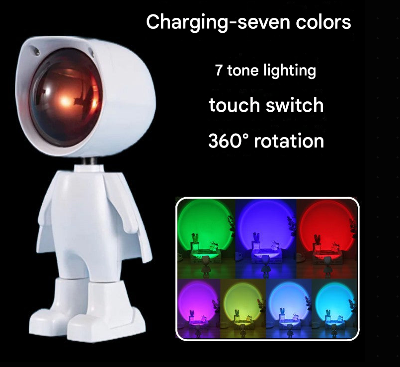 Mini Robot Sunset Projector Light