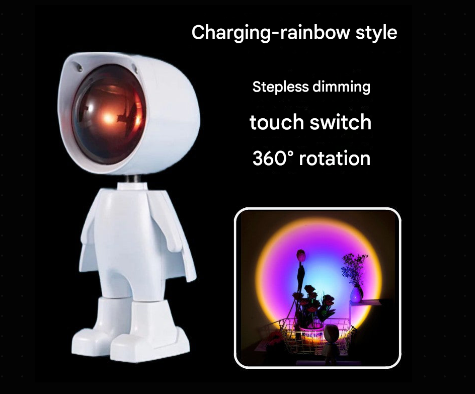 Mini Robot Sunset Projector Light