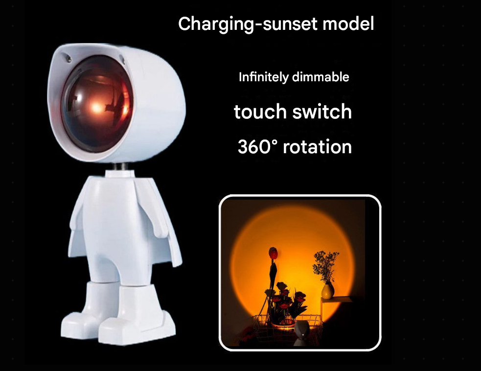 Mini Robot Sunset Projector Light